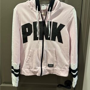 Victoria's Secret Pink and Black Hoodie